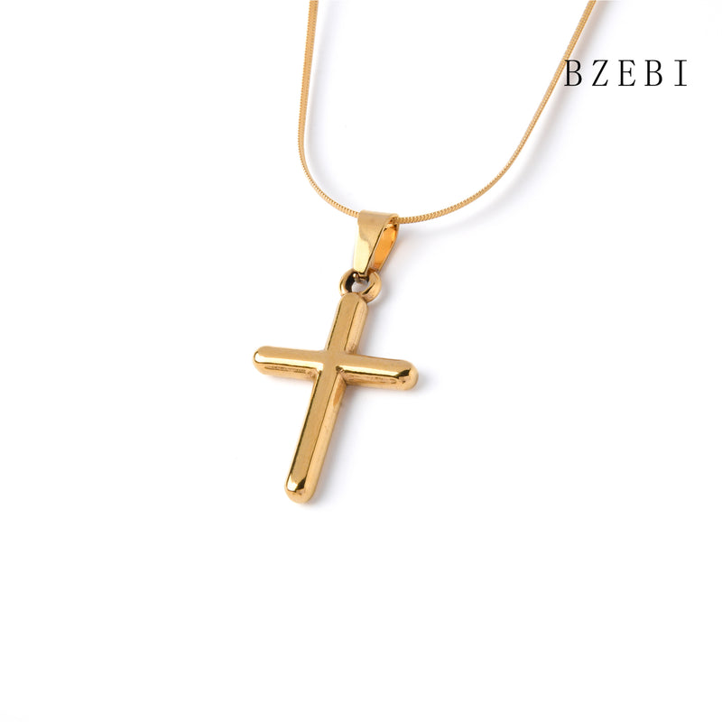 18k Gold Plated Cubic Zirconia The cross Necklace for Women with Box