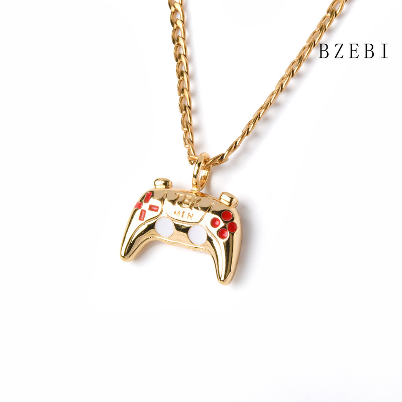 18k Gold Plated Cubic Zirconia  Game machine  Necklace for Women with Box