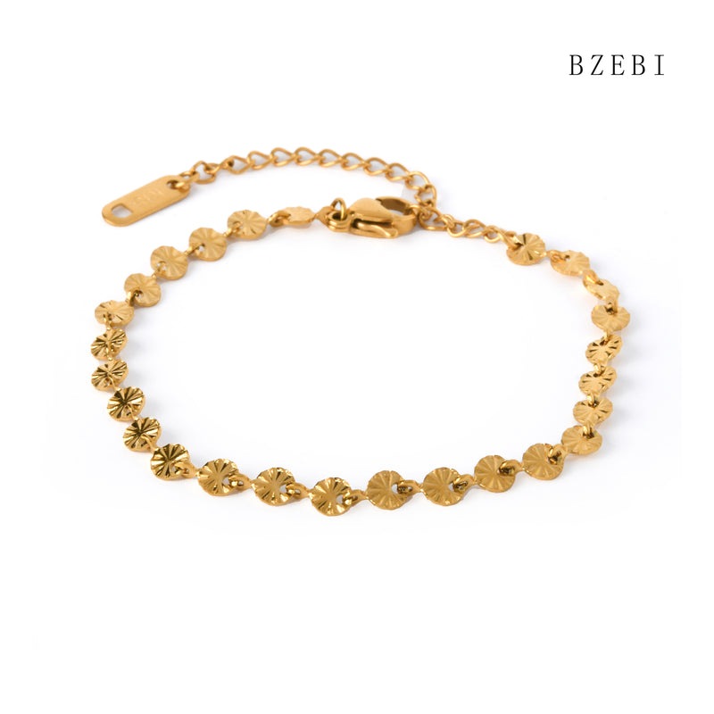 18k Gold Plated Cubic Zirconia Joining together Bracelet for Women with Box