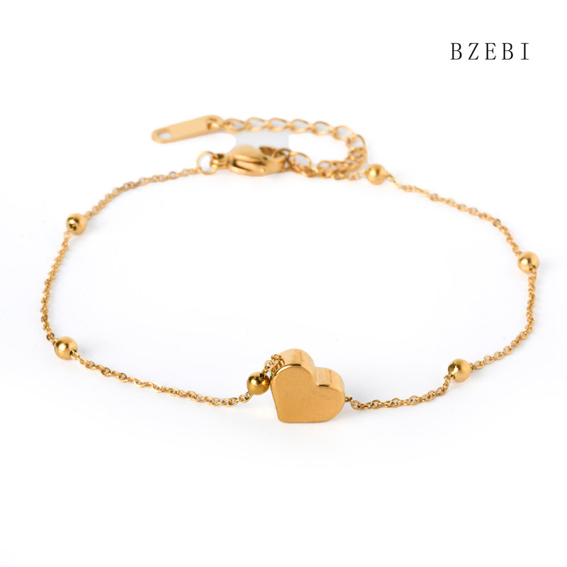 18k Gold Plated Cubic Zirconia love Bracelet for Women with Box