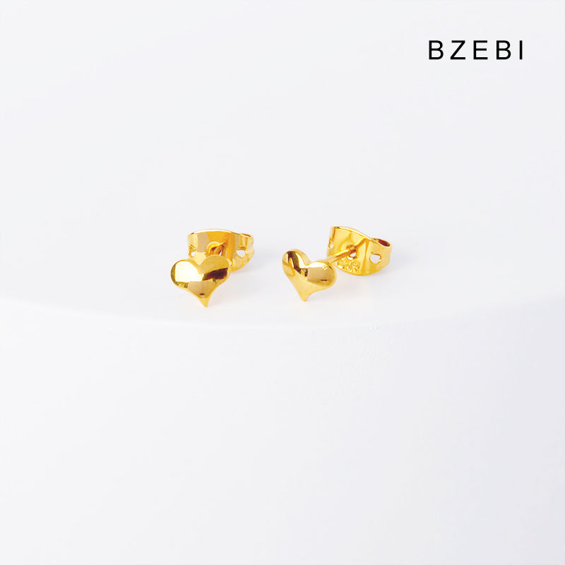 BZEBI 14k Love Fashion Design Earrings