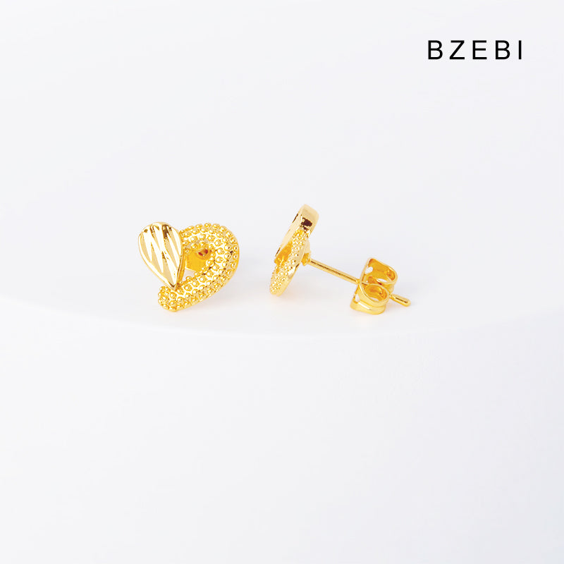 BZEBI 14k Love Fashion Design Earrings