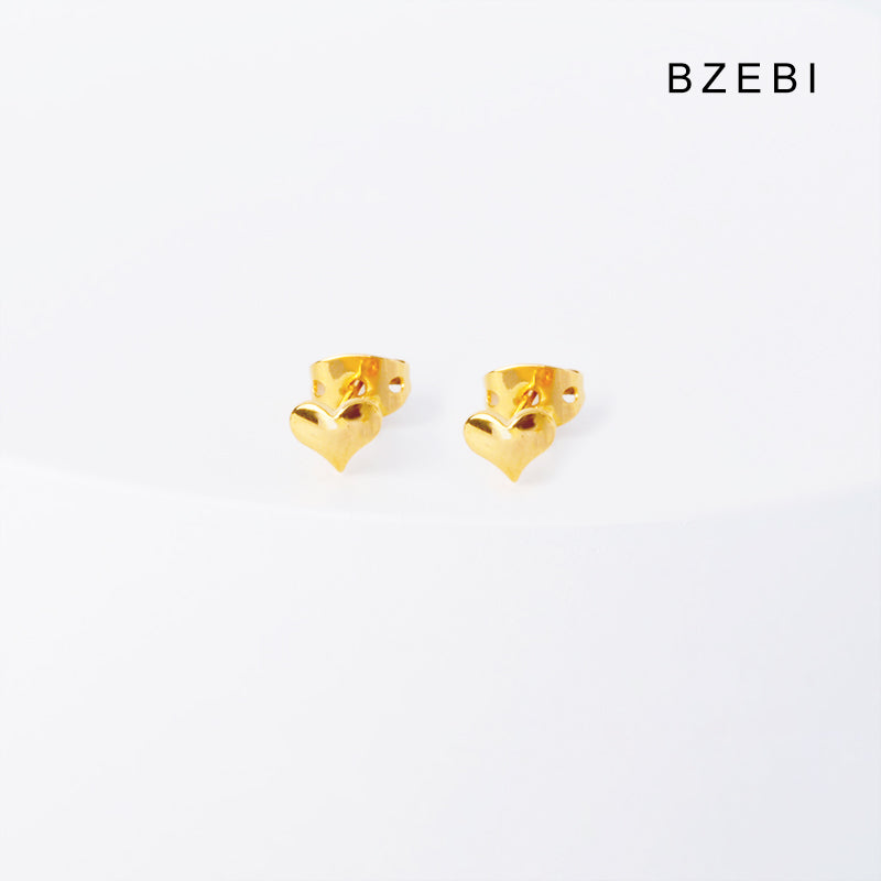 BZEBI 14k Love Fashion Design Earrings