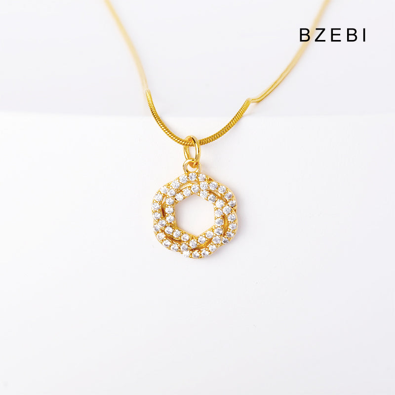 Ring Flower clavicle Necklace
